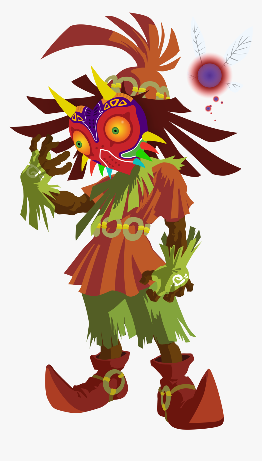 Firedragonmatty Skull Kid Vector - Zelda Majora's Mask Skull Kid, HD Png Download