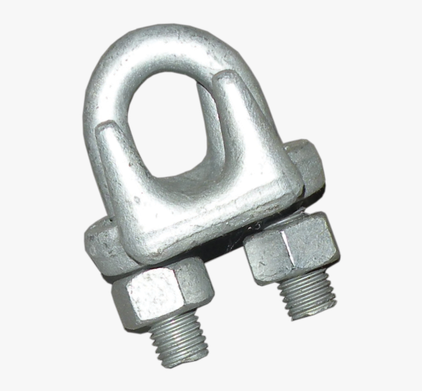 Fastener Clip Metal - Wire Rope U Bolts, HD Png Download