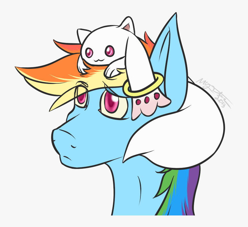 Xmystia, Concerned, Cute, Incubator , Kyubey, Puella - Cartoon, HD Png Download