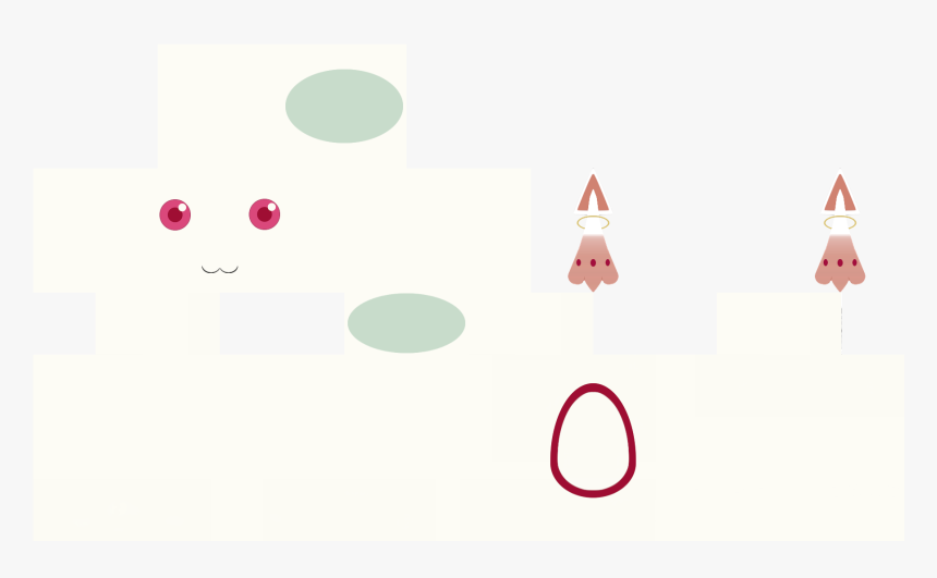 Http - //i - Imgur - Com/a34k8 - Kyubey Minecraft Skin - Circle, HD Png Download