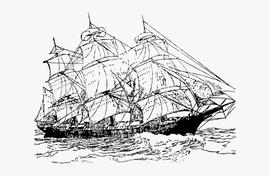 Transparent Sailing Ship Clipart - Transparent Sailing Ship Png, Png Download