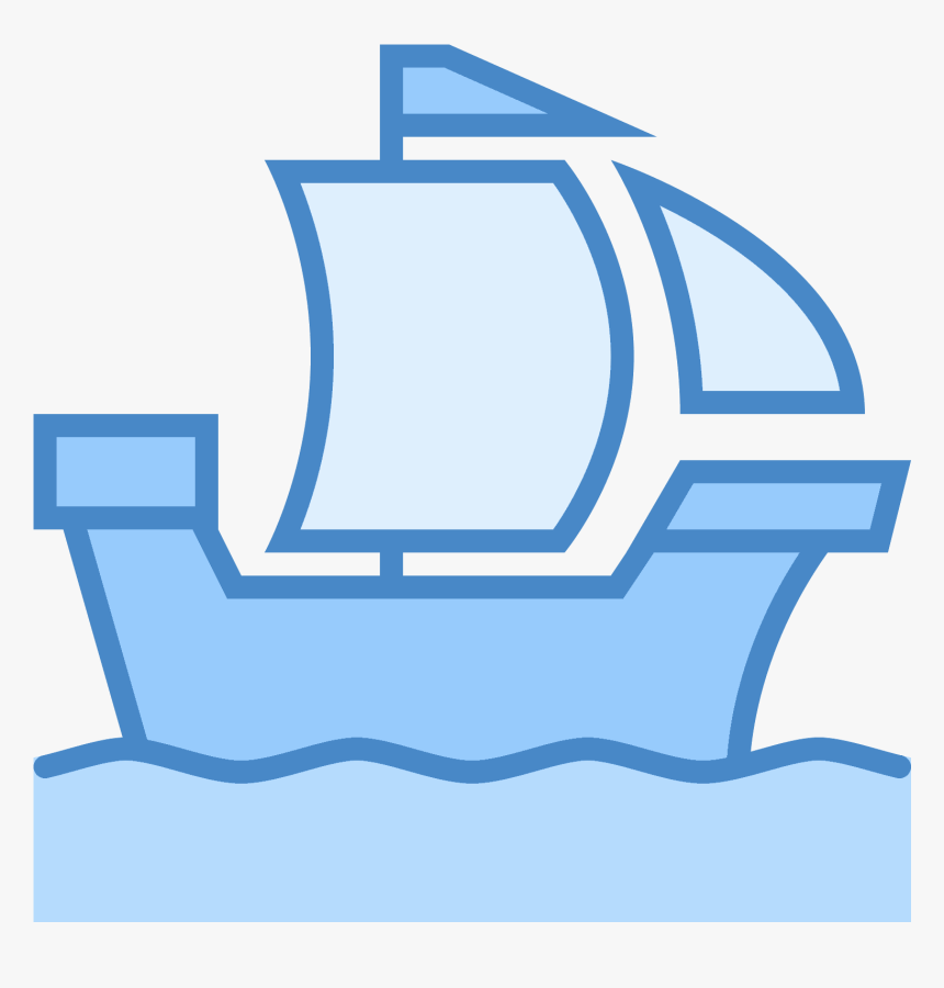 It S An Image Of An Old Wooden Ship With Two Sails, HD Png Download