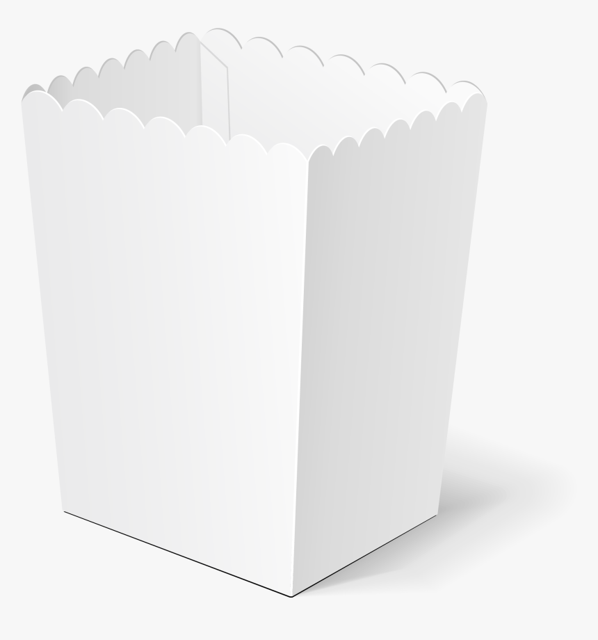 Disposable White Popcorn Boxes Clipart , Png Download, Transparent Png
