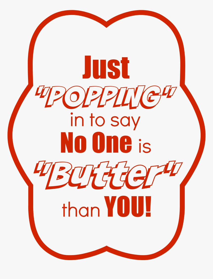Popcorn Thank You Notes, HD Png Download