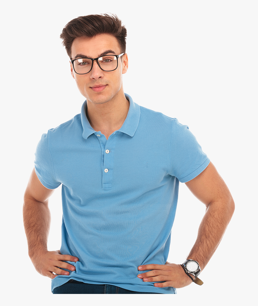 Prmo Vdo Mckp - Polo Shirt And Glasses, HD Png Download