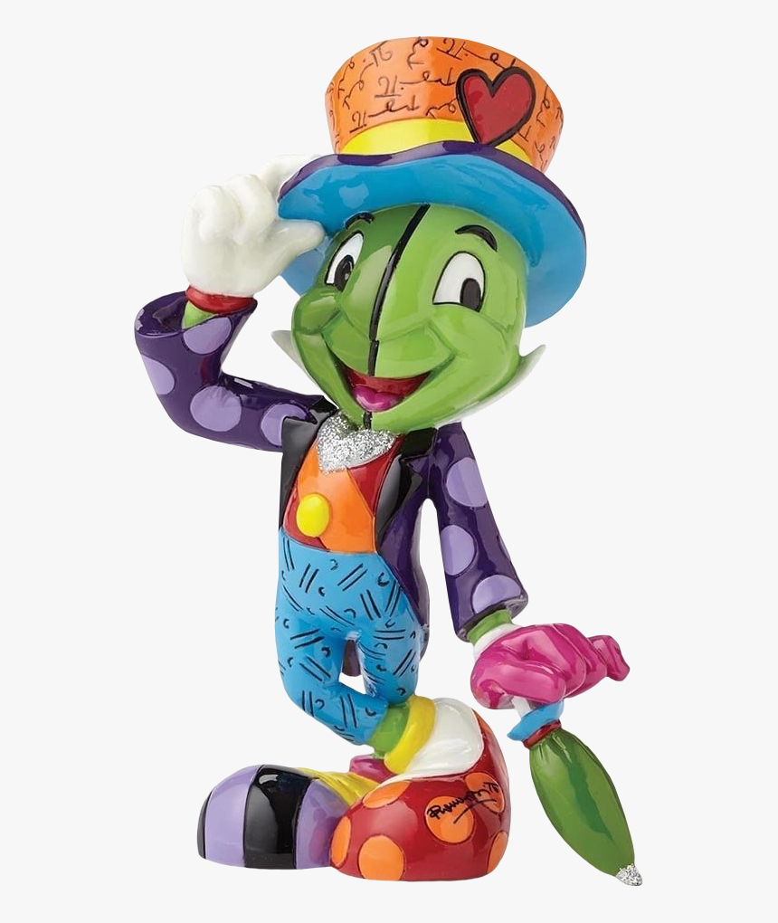 Jiminy Cricket 6” Statue By Romero Britto - Romero Britto Jiminy Cricket, HD Png Download