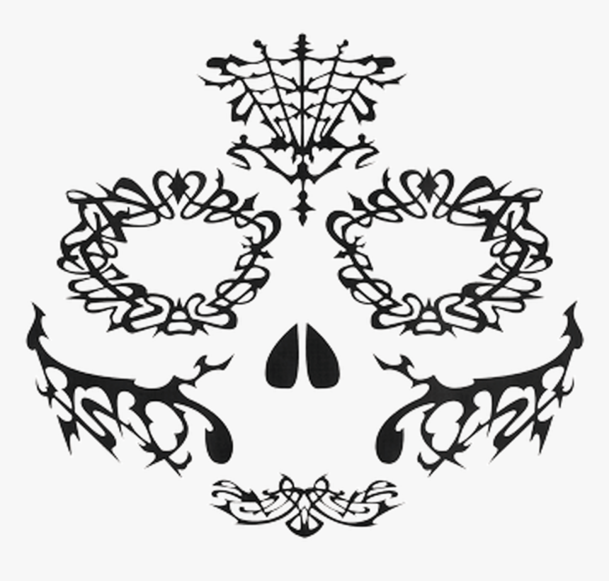 Kryolan Face Lace Espina - Dia De Los Muertos Face Stencils, HD Png Download
