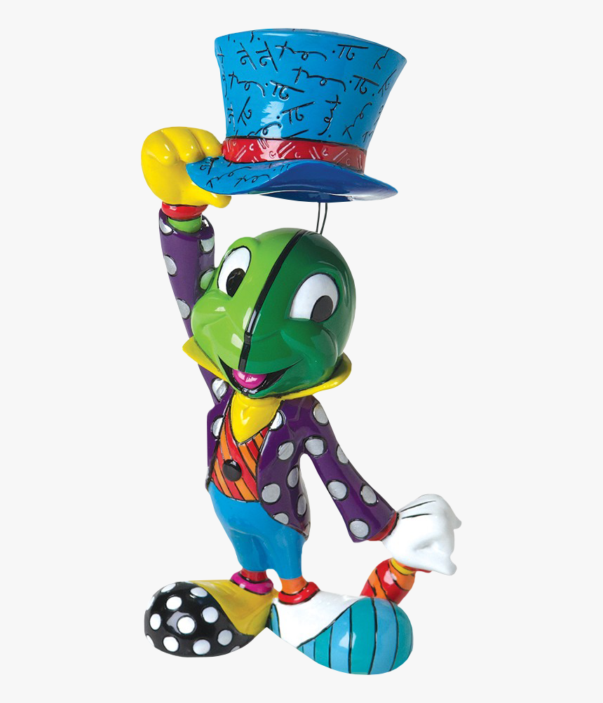 Jiminy Cricket 8” Statue By Romero Britto - Romero Britto Disney Art, HD Png Download