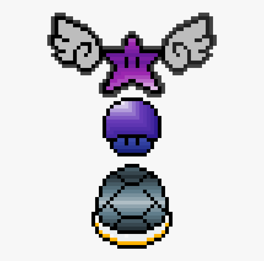 Fliying Mario Star - Cartoon, HD Png Download