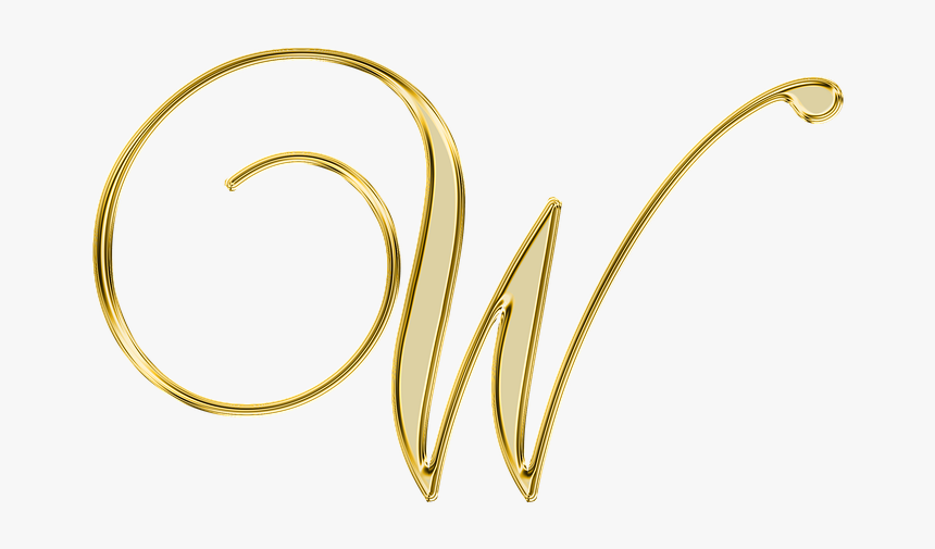 Letter W Png Download Image - Gold Letter W Png, Transparent Png