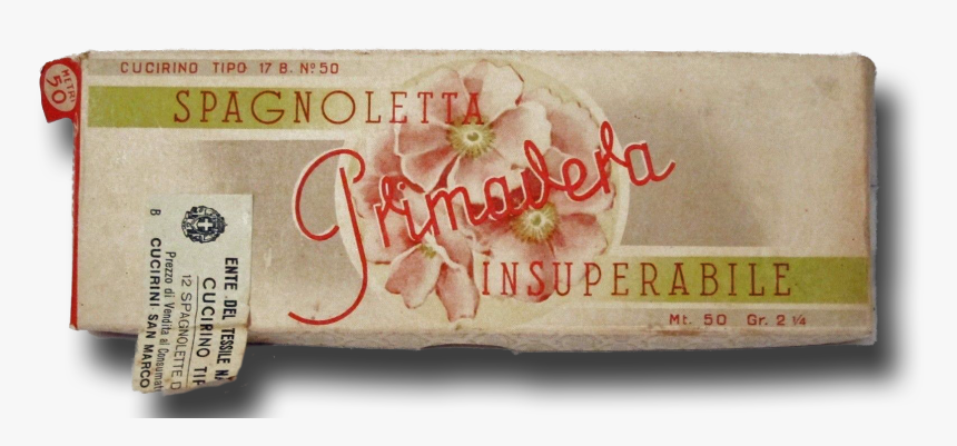 Box Of Vintage Italian Thread - Label, HD Png Download
