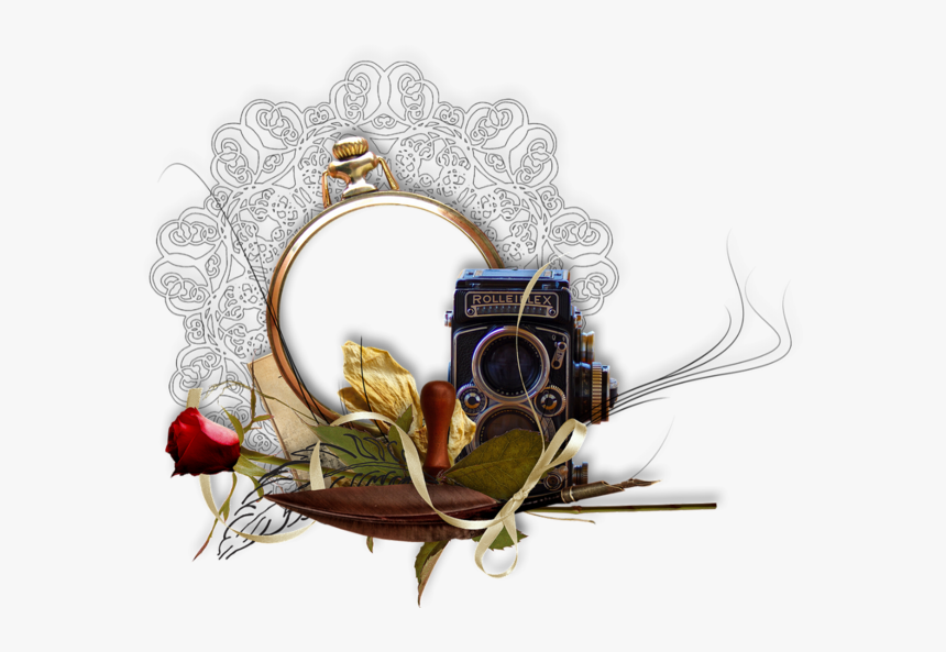 Cadre Rétro Png / Vintage Frame / Rahmen Png / Marco - Garden Roses, Transparent Png