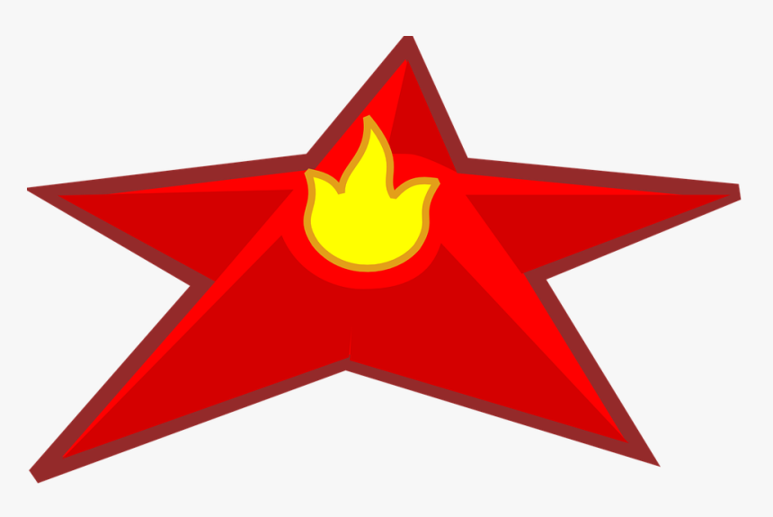 Star, Fire, Flame, 3d, Red, HD Png Download
