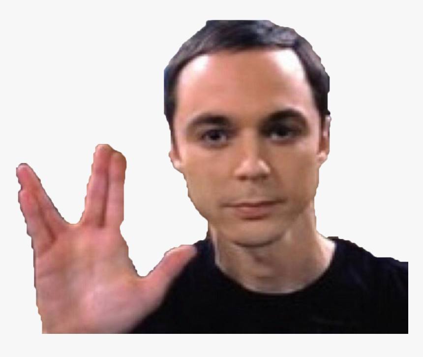 Sticker Other Sheldon Cooper The Big Bang Theory Tbbt - Sheldon Cooper Hand Sign, HD Png Download