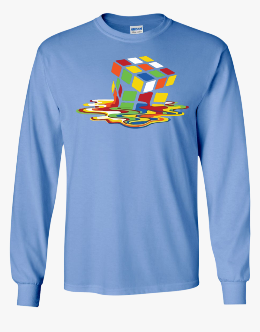 Melting Rubick’s Cube Sheldon Cooper Ls Ultra Cotton - T-shirt, HD Png Download