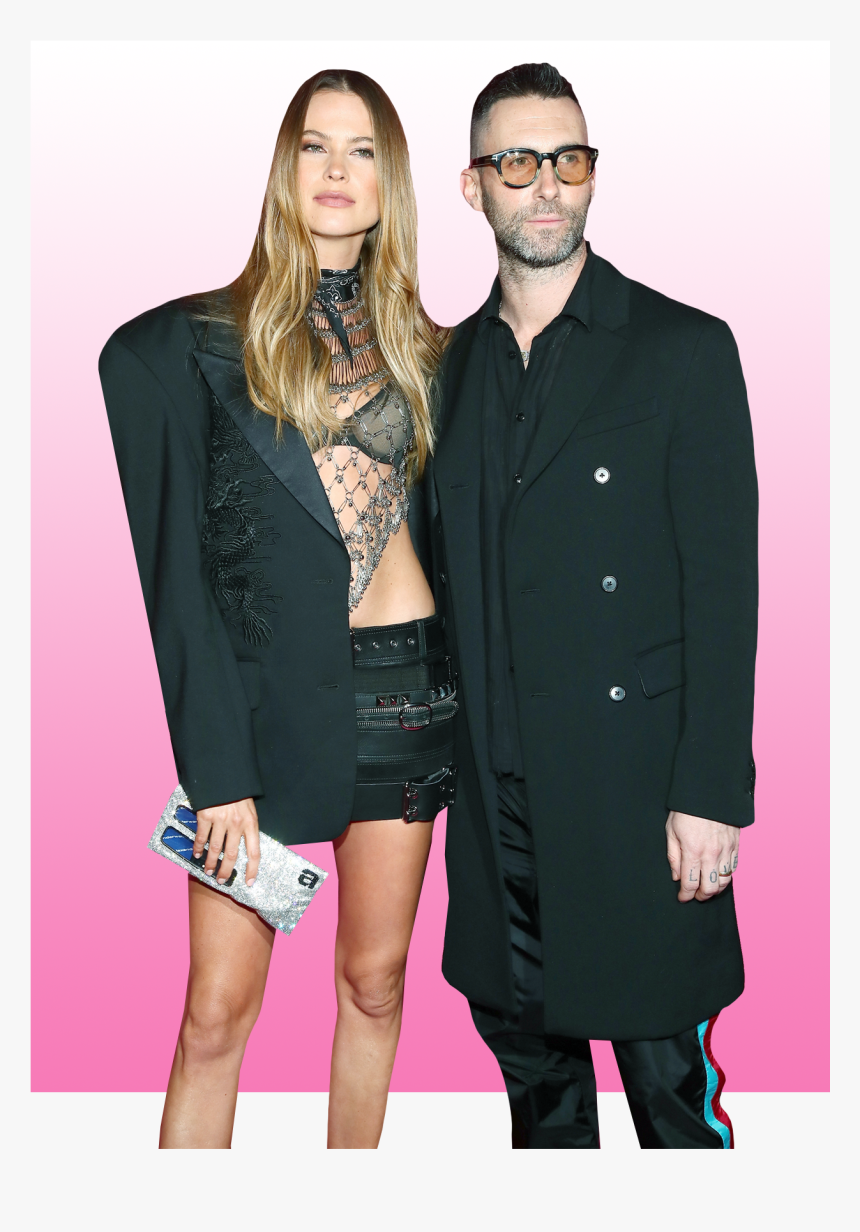 Adam Levine And Behati Prinsloo Fell In Love Over Email - Adam Levine Wife In Victoria Secret 2018, HD Png Download