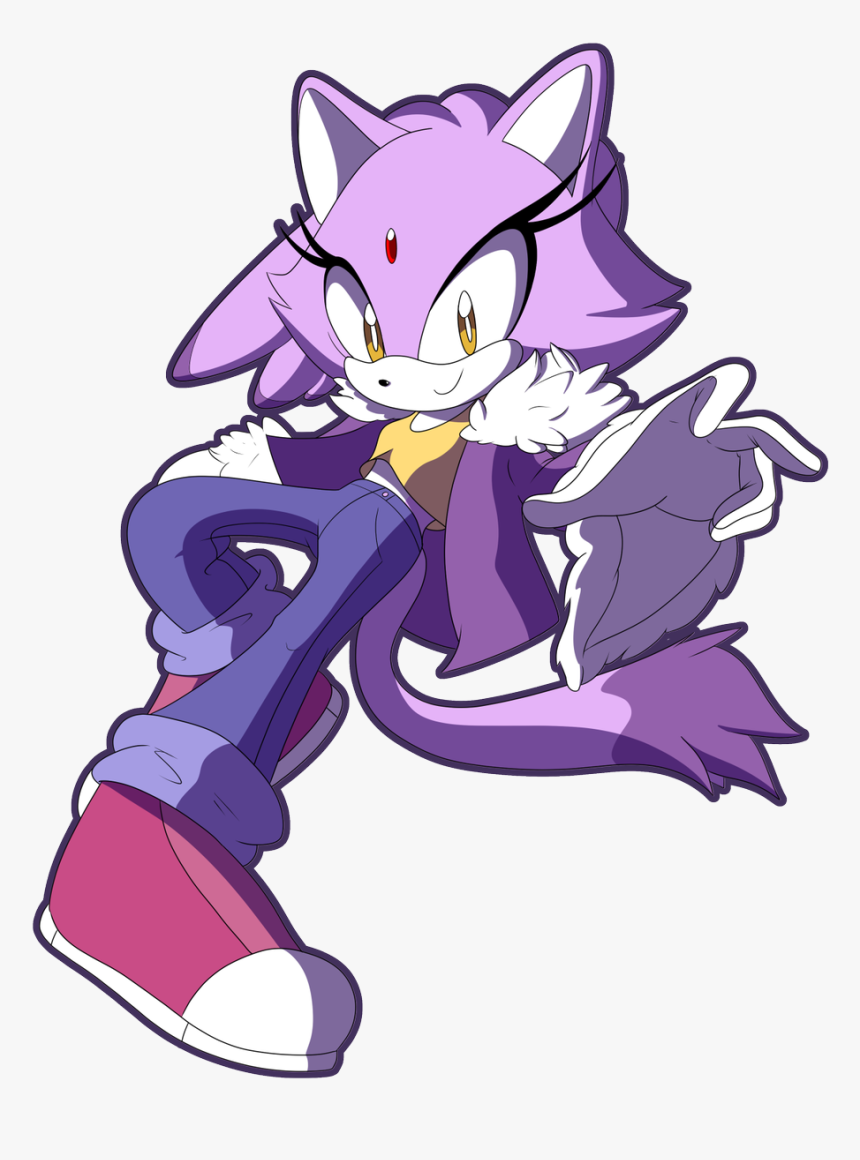 Cat Cat Purple Mammal Fictional Character Small To - Cartoon, HD Png Download