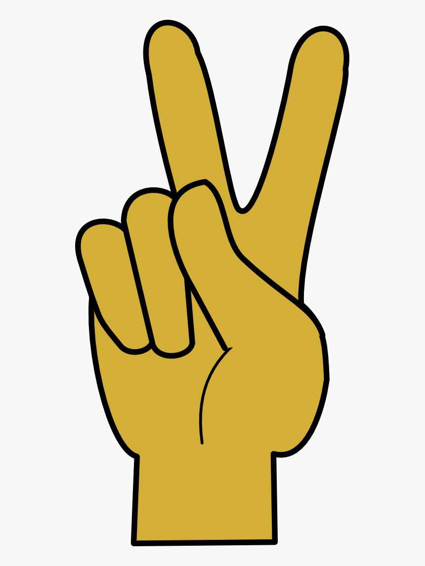 Peace Symbols - Finger Peace Sign Clip Art, HD Png Download