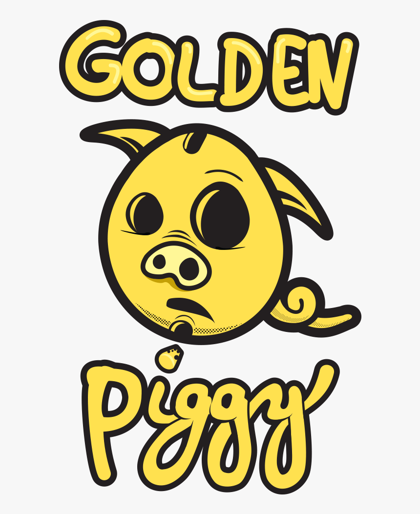 Golden Piggy Logo - Cartoon, HD Png Download