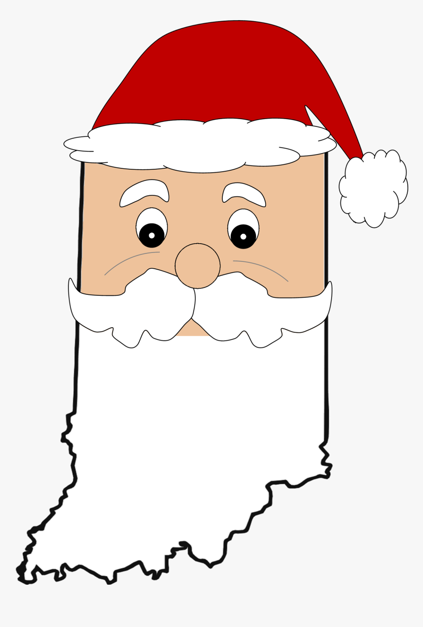 Santa Head Png, Transparent Png
