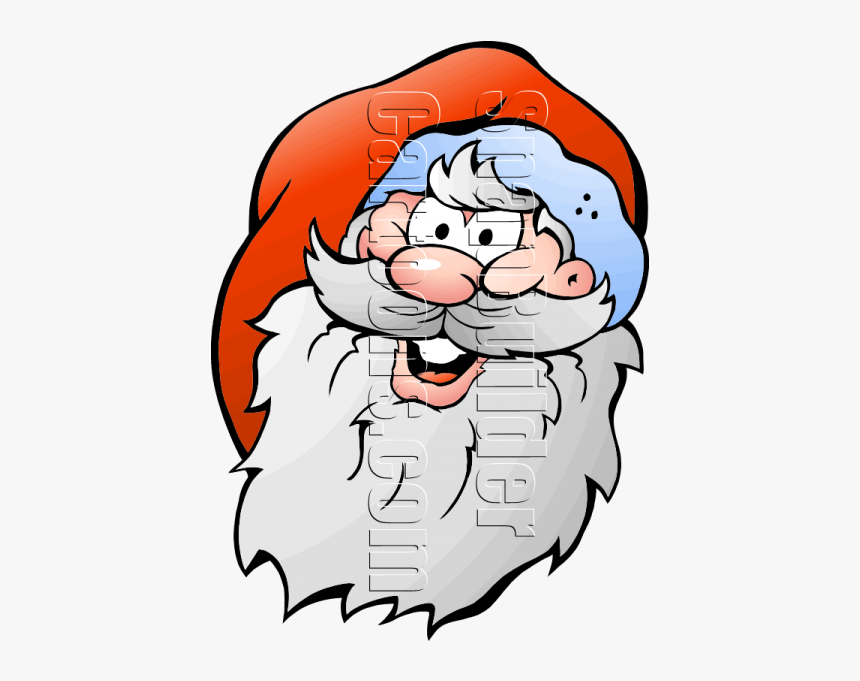 Christmas Santa Head Mascot, HD Png Download
