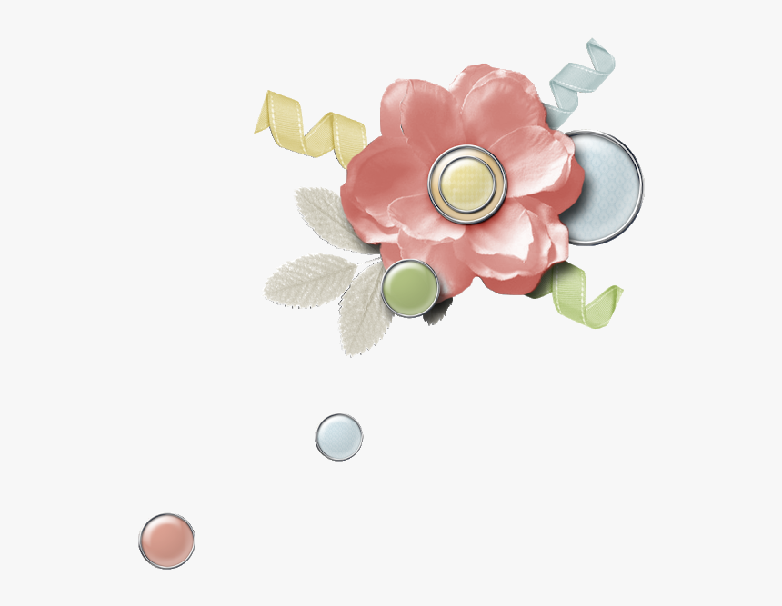 Flower Digital Scrapbook Clusters, HD Png Download