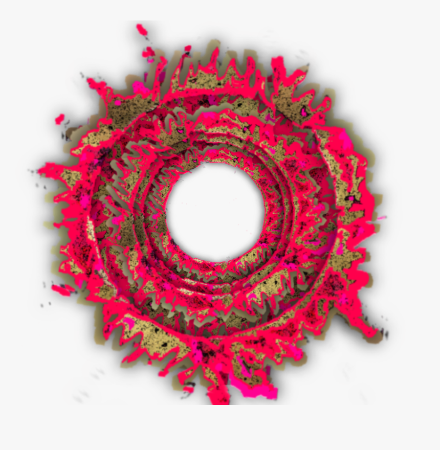 #aesthetic #elements #scrapbooking #kms #circle #gold, HD Png Download