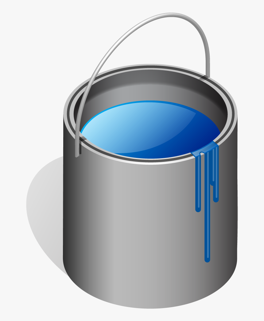 Paint Can And Brush Free Clip, HD Png Download