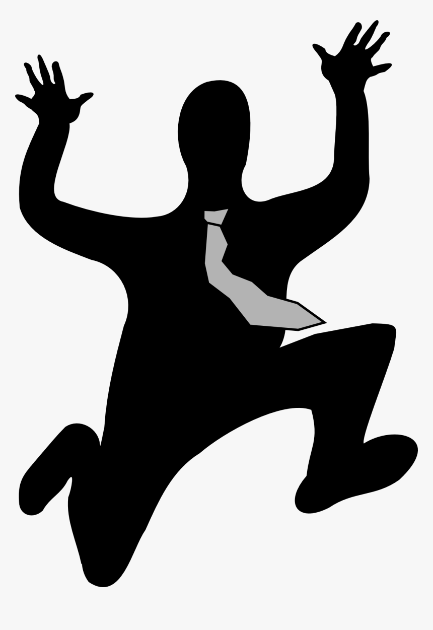 Running Man Silhouette Png, Transparent Png