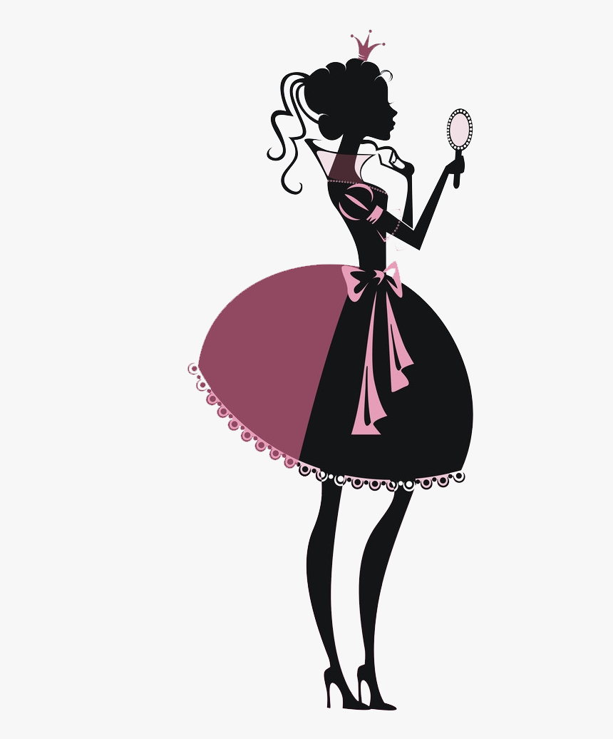Princess Silhouette Poster Illustration, HD Png Download