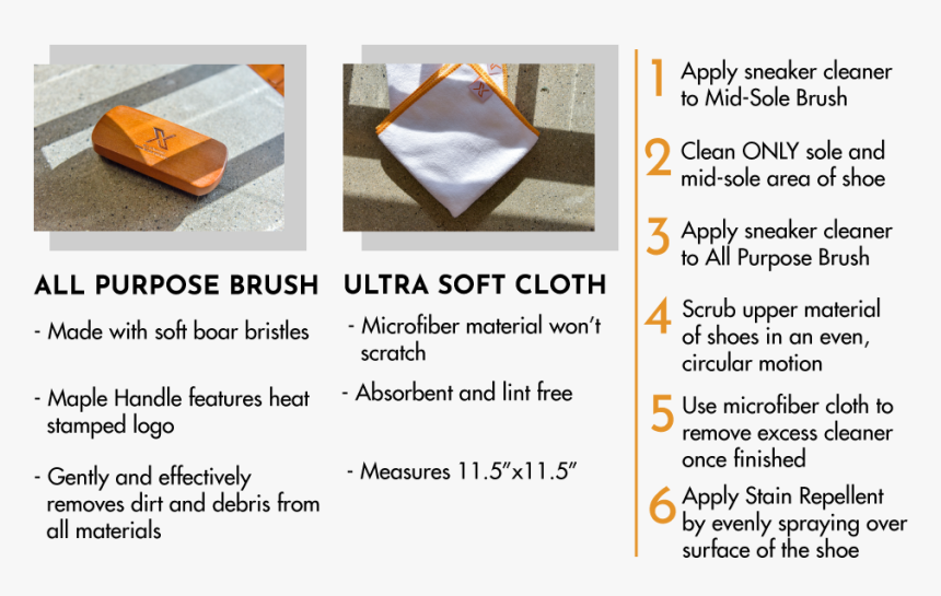 All Purpose Brush, Microfiber Cloth, Directions, HD Png Download