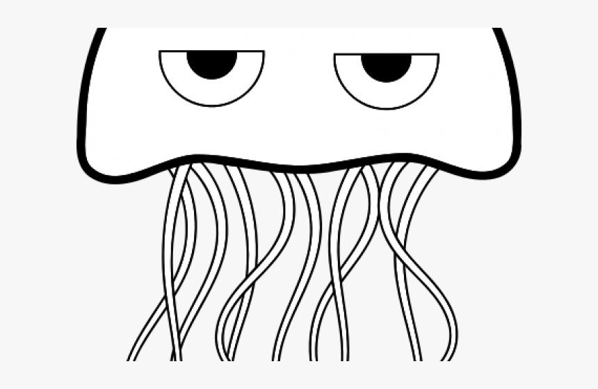 Jellyfish Coloring Png, Transparent Png