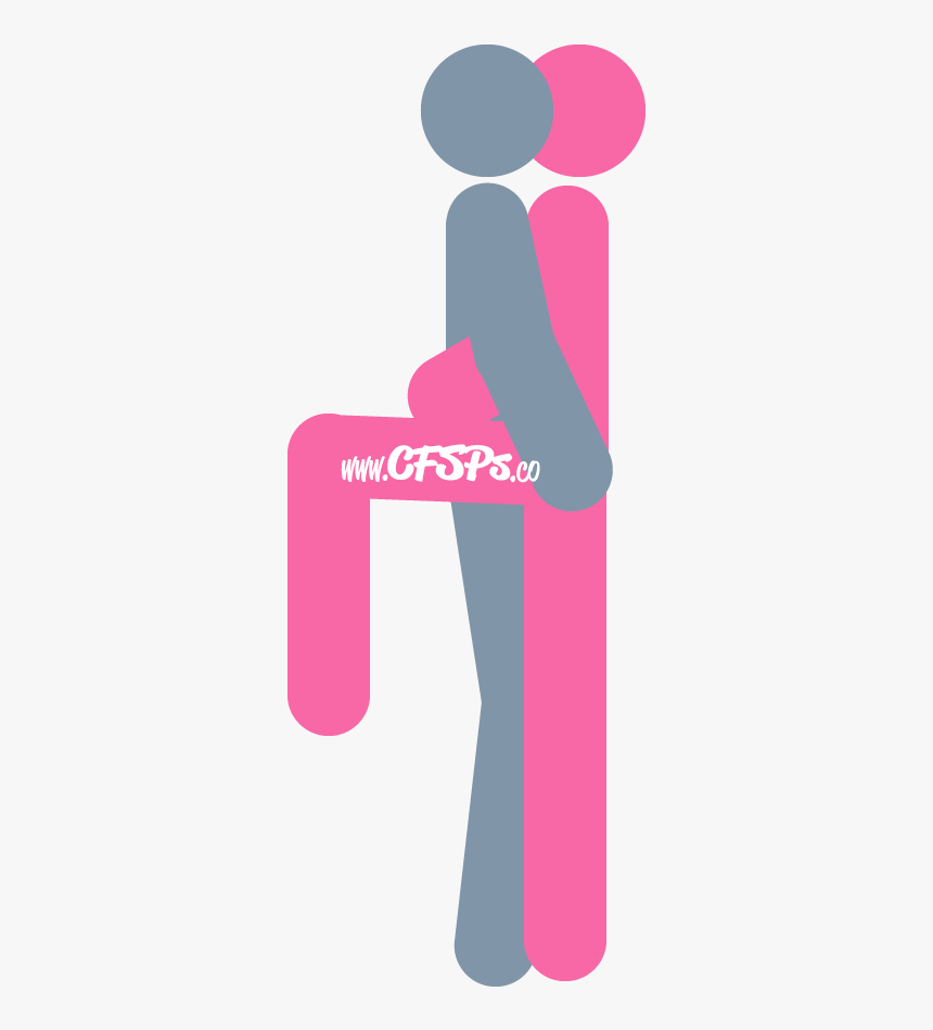 An Illustration Of The Pink Flamingo Sex Position, HD Png Download