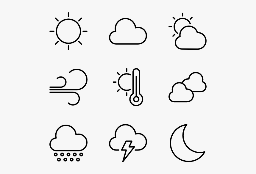 Sun Vector Line, HD Png Download