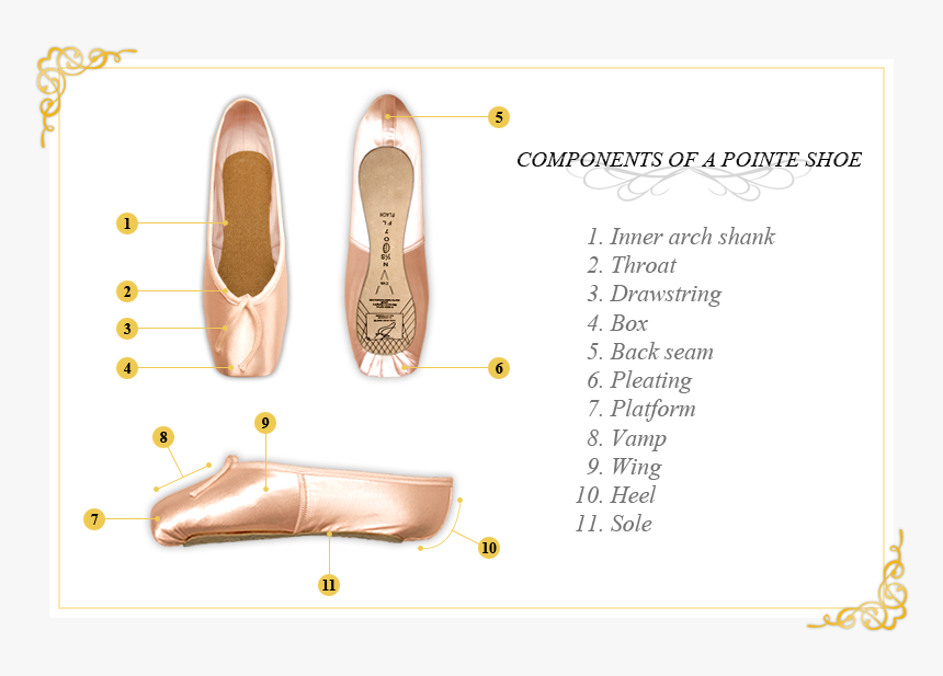 Pointe Shoes Components, HD Png Download
