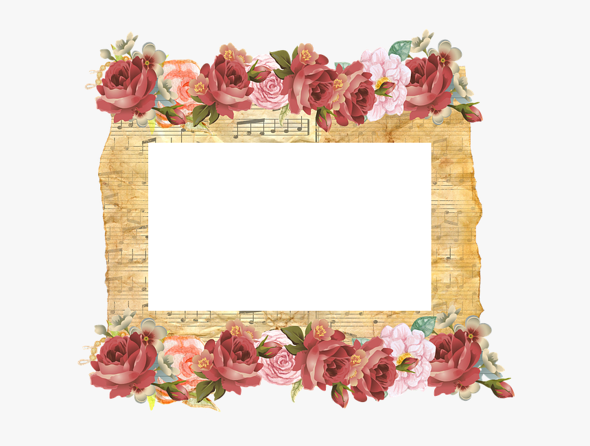 Frame, Background, Old, Parchment, Musical, Notes, HD Png Download