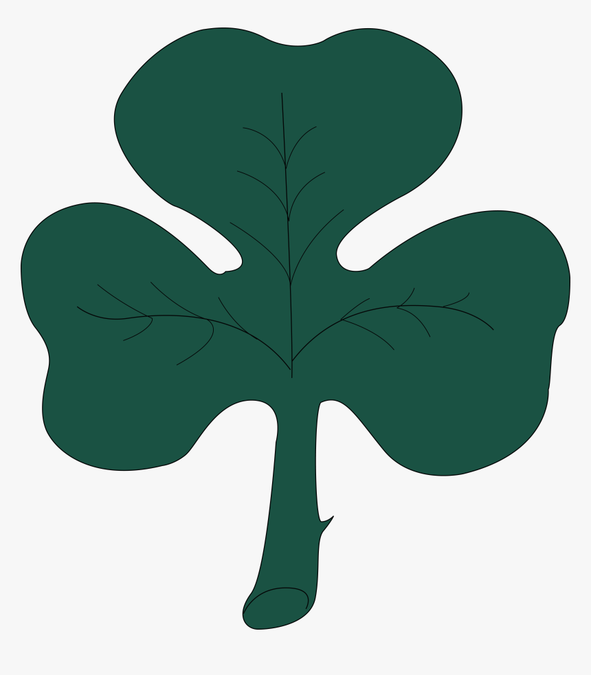 Free Clipart Of A St Paddy S Day 4 Leaf Clover Shamrock, HD Png Download
