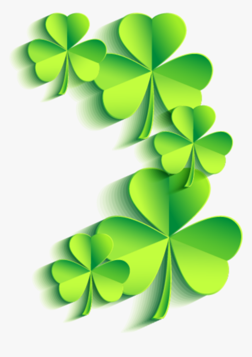 #ftestickers #border #corner #fourleafclover #shamrocks, HD Png Download