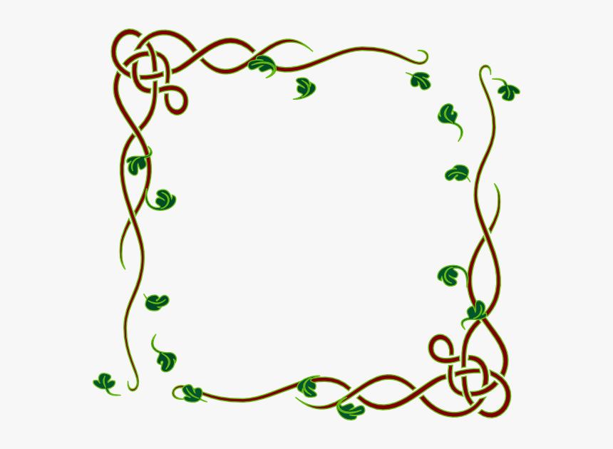How To Set Use Leafy Frame Green Svg Vector, HD Png Download
