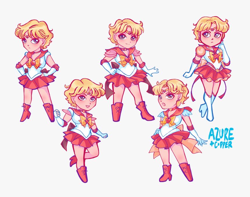 Sailor Mars, Sailor Jupiter And Sailor Earth S 5 Different, HD Png Download