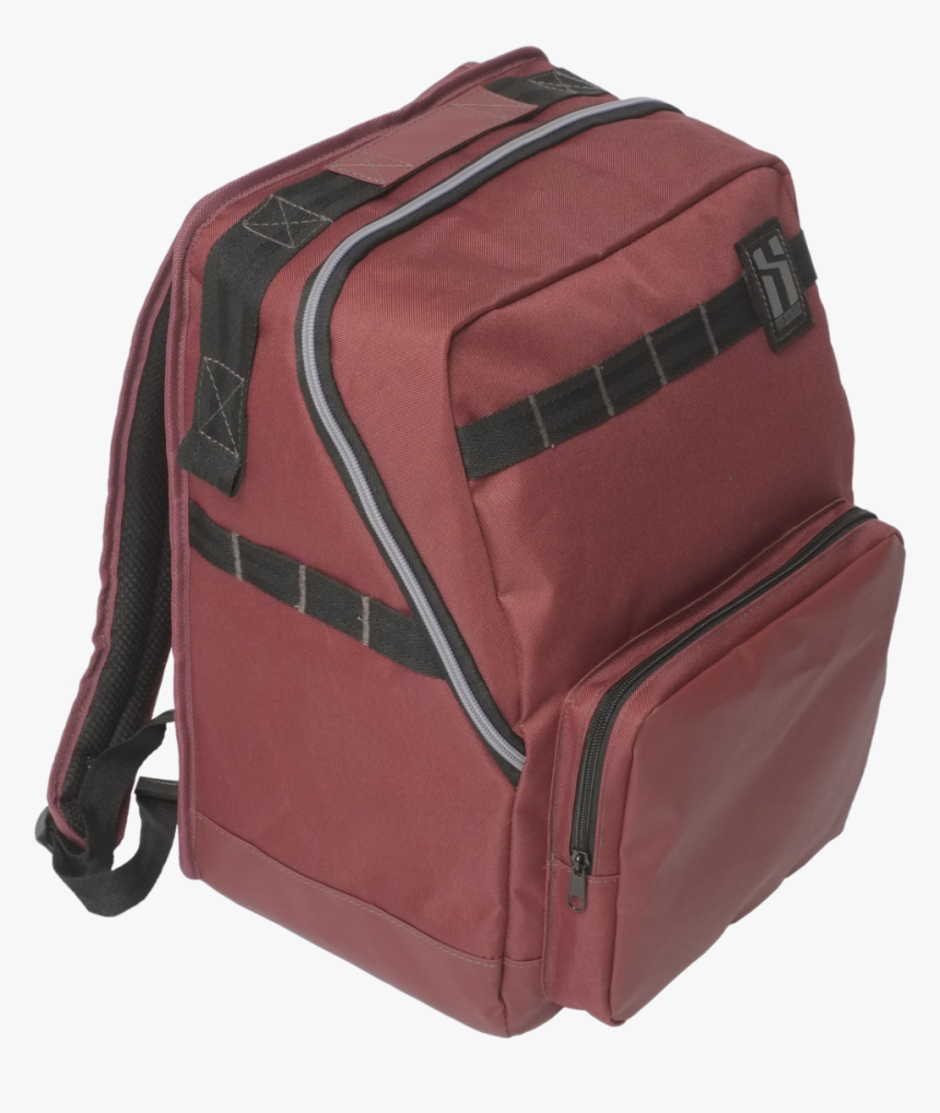 Serious Metro Backpack Front Pocket Maroon Red, HD Png Download