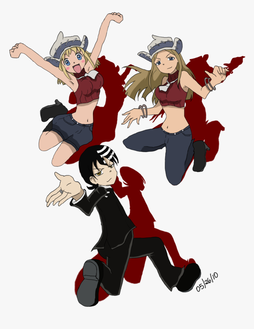 Death The Kid And Thompson Sisters Devil Part Timer,, HD Png Download