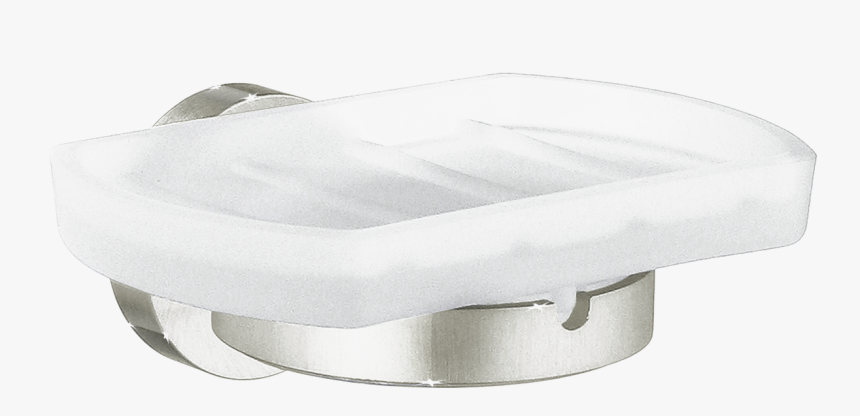 Home Holder With Frosted Glass Soap Dish In Brushed, HD Png Download