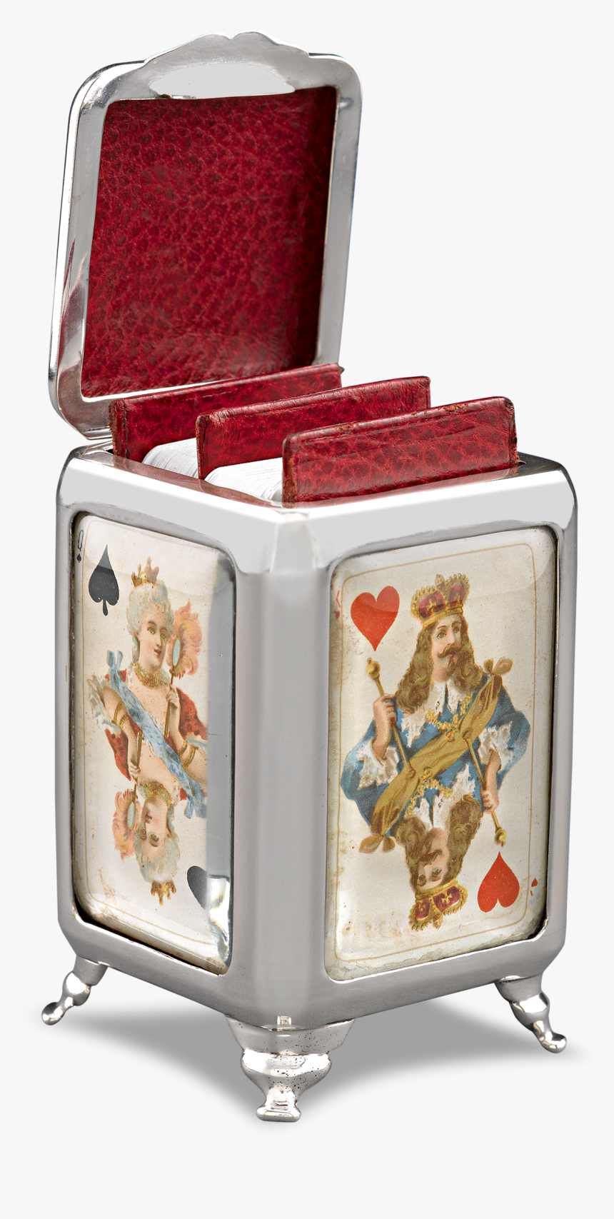 Sterling Silver And Glass Card Box, HD Png Download