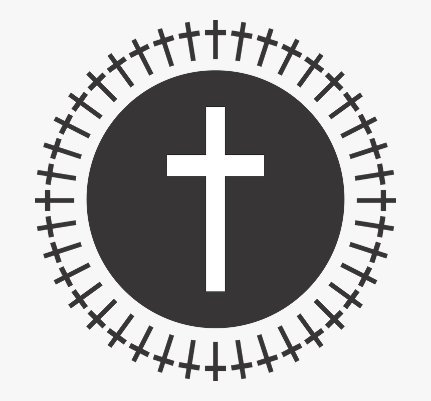 Border, Crosses, Center Cross, White Cross, HD Png Download