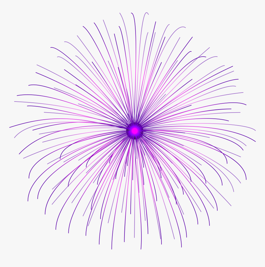 Purple Firework Circle Png, Transparent Png