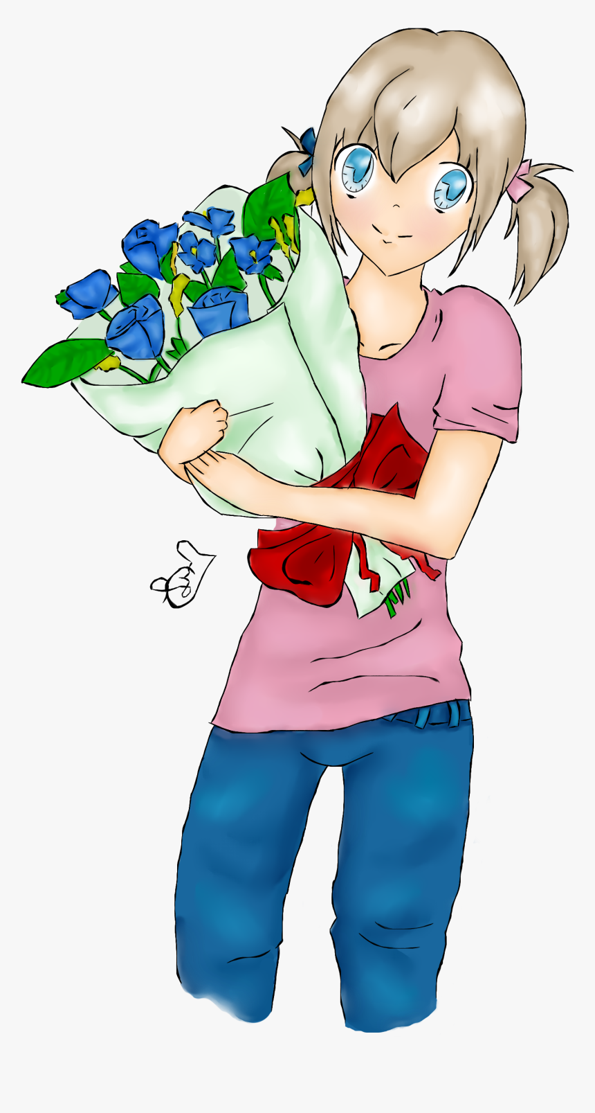 Anime Flowers Png, Transparent Png
