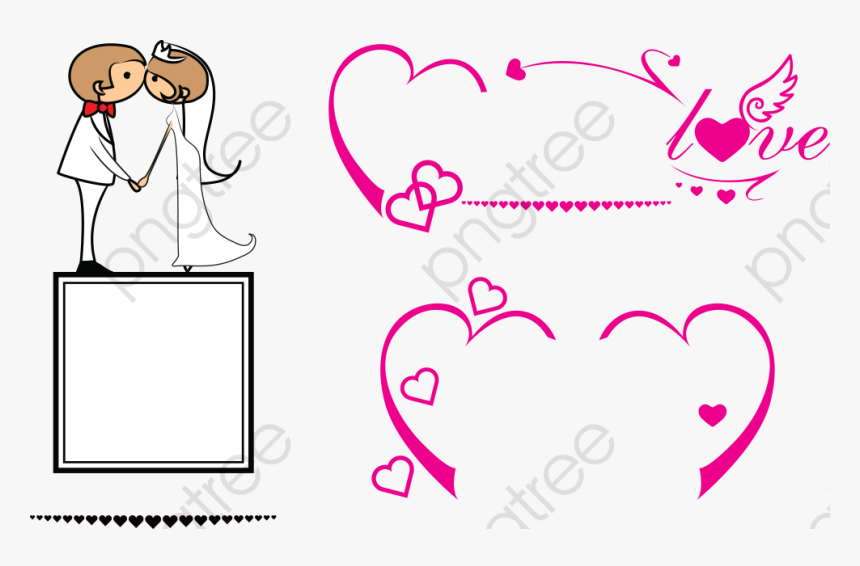 Kissing Wedding Logo, HD Png Download