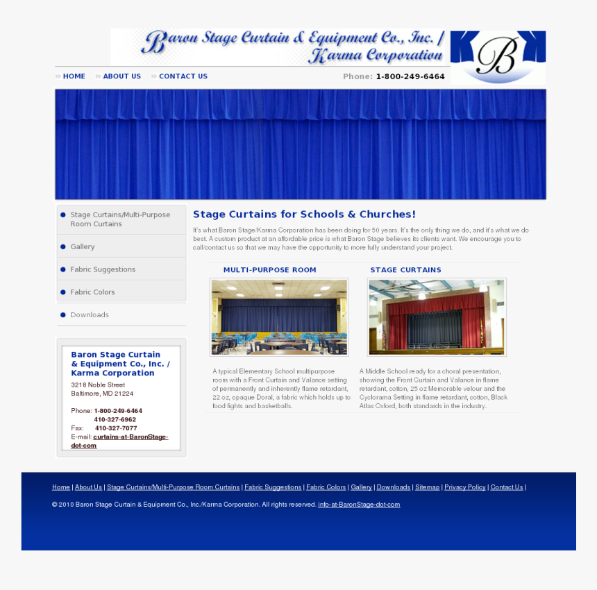 Baron Stage Curtain Competitors, Revenue And Employees, HD Png Download