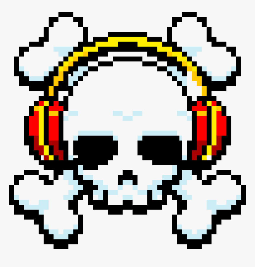 Skull With Headphones Png, Transparent Png